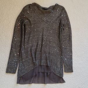 Limited Sequined Gray Light Sweater